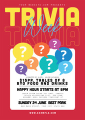 Trivia Week Poster Template
