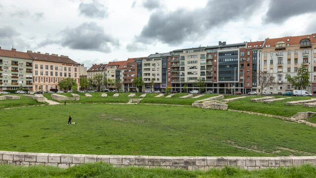 Amphitheatrum, Obuda, Budapest. 60fps Motion Timelapse