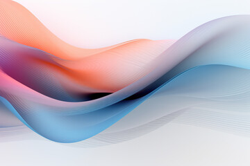Abstract background, wave style with light colors. Created with Generative AI.