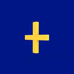 Obraz premium Plus Icon Right Side