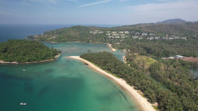 4K Aerial Footage of Layan Beach in Phuket