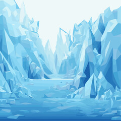 氷の山のベクターイラスト
