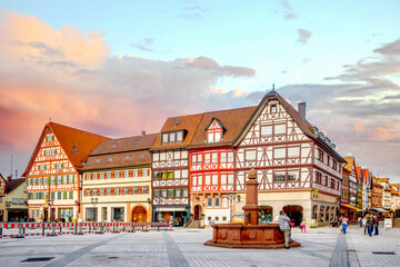 Fototapeta na wymiar Altstadt, Tauberbischofsheim, Deutschland 