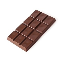Fototapeta premium chocolate bar isolated on white background, generative ai