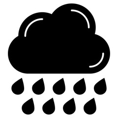 Rainfall icon in perfect design