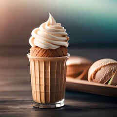 Ice cream created with Generative AI technology
