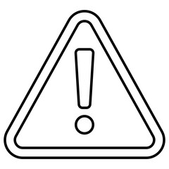 A premium download icon of caution 