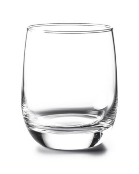 empty glass of water isolated on a transparent background
