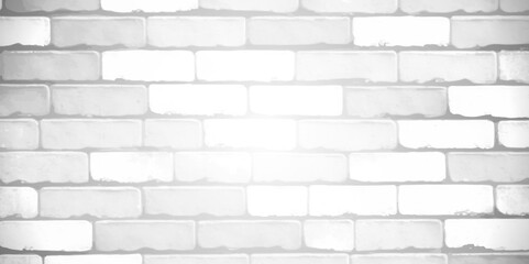 Abstract white brick wall texture for pattern background. Abstract weathered textured white brick wall background