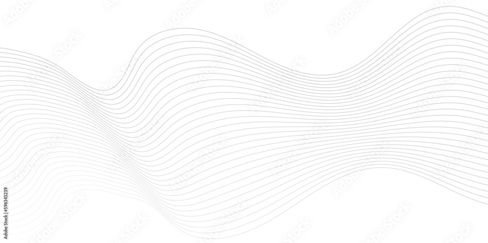 Wall mural abstract grey, white smooth element swoosh speed wave modern stream background. abstract wavy backgr