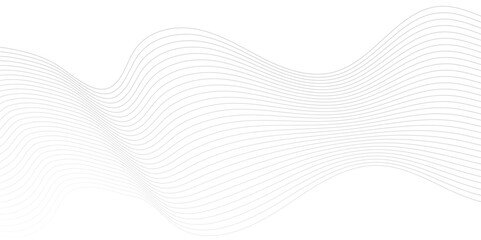 Fototapeta premium Abstract grey, white smooth element swoosh speed wave modern stream background. Abstract wavy background. Thin line on white. Abstract whtie wave lines pattern background.