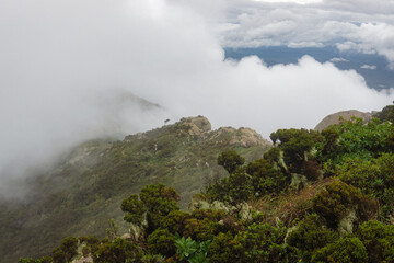 Scenic view of Mount Longido against sky  in rural Tanzania