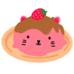 Minimal cat ice cream n.8