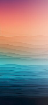 Fondos de Colores ultrasuaves basados ​​en degradado de vacaciones en la playa, apropiados como fondo de pantalla para m&oacute;viles. Generado por IA.
