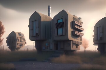 Dystopian Houses - generative ai