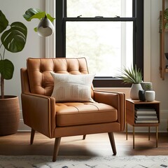 modern living room with sofa Generative AI