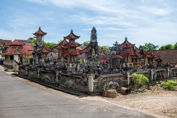 views of traditional villge in bali, indonesia