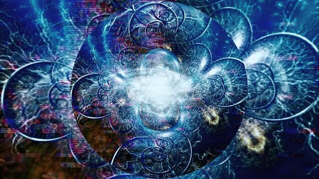 Eternity. Time spiral fractal in space