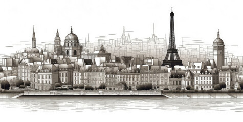 Illustration of the city of Paris
