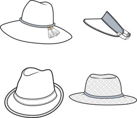 set of hats