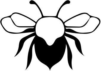 Digital illustration of a Honeybee | Vector art of insects