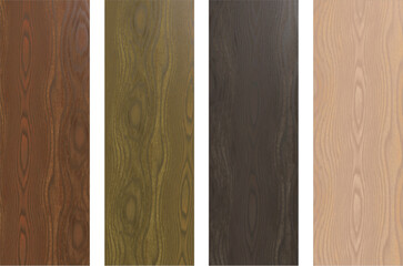 看板や表示板に活用できる様々な品種・色による木製平板イラスト素材