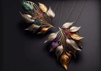 designer jewelry background add a touch of preciousness generative ai