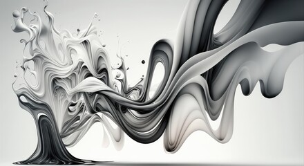 modern wavy motion backdrop with dynamic movement generative ai
