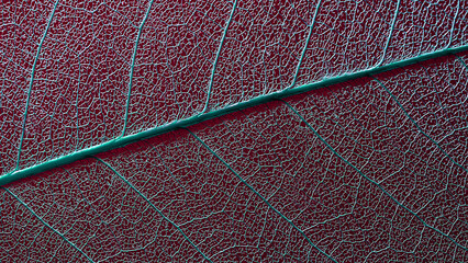 Obraz na płótnie Canvas natural environment material textured background. skeleton leaf texture macro photography. elements of nature organic design close-up