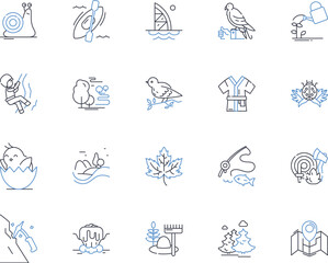 Fototapeta premium Historical city tour line icons collection. Heritage, Architecture, Landmarks, Culture, Tradition, Monuments, Antiquity vector and linear illustration. Ruins,Historical,Relics outline Generative AI