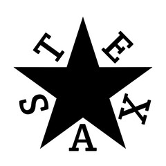 Texas Star Svg | De Zavala Texas Star Svg | Texas Star Cut File | Republic of Texas Vector