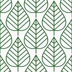 Leaves seamless pattern.