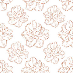 seamless floral pattern. Minimalist seamless pattern with a floral print. Pattern for textiles, wrapping paper, wallpaper, clothing, fabrics, cards, envelopes, invitations.