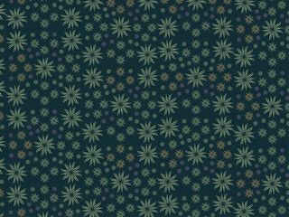 seamless pattern with bloom flowers