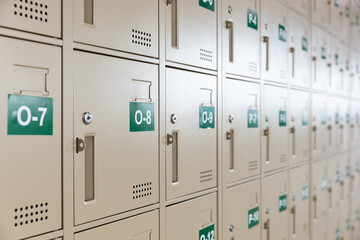 Steel letter mailbox locker room