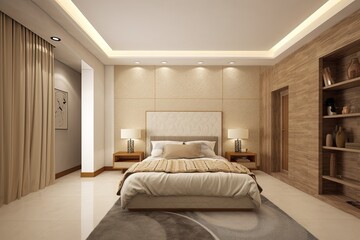 Bedroom interior.