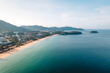 beach and island top view