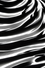 Monochrome Patterned Zebra Art Illustration