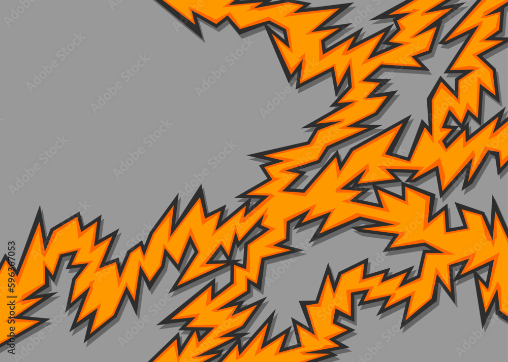 Poster abstract background with jagged line pattern and with some copy space area
