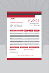 CREATIVE PROFESSIONAL INVOICE DESIGN IN VECTOR