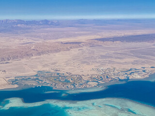 Luftaufnahme von El Gouna, &Auml;gypten, auch das Vendig oder St. Tropez von &Auml;gypten genannt.