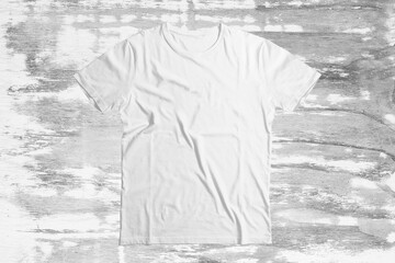 White T-shirt Mockup Flat Lay, T shirt Mockups