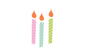 Three Stripe Candles
