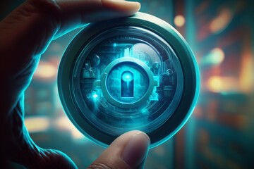 Big data technology and data science. Data scientist querying, analyzing and visualizing complex data set on virtual screen. 