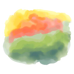 Watercolor spot, isolated on a white background