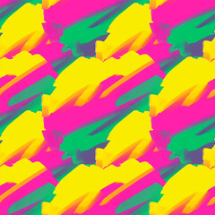 Abstract seamless pattern with acrylic painting