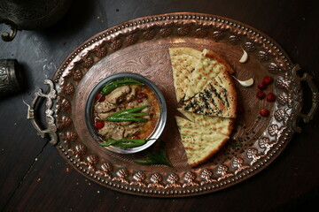 Chicken Handi | White Butter Chicken | Desi Food | Top View | Royal Cutlery