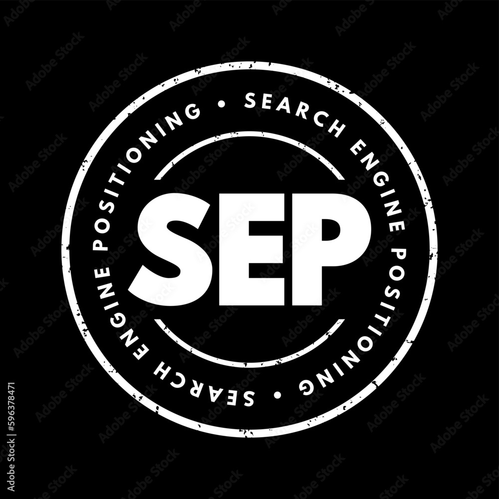 Aufkleber sep search engine positioning - method of optimizing specific pages of your website with the objecti