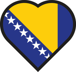 love flag Bosnia and Herzegovina