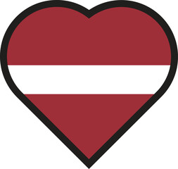 love flag Latvia